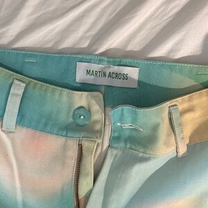 Martin Across Colorful Wide-Leg Pants- Korok Pants